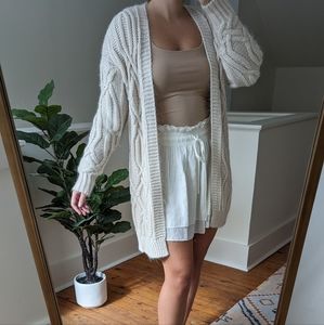 Cream knit cardigan